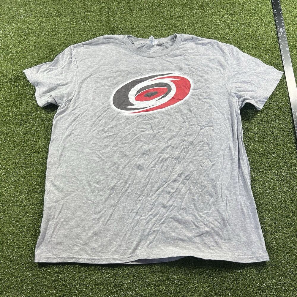 Carolina Hurricanes NHL Delta Ringspun T-Shirt Men’s XL Gray Logo Tee